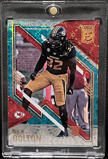 Nick Bolton 2021 Donruss Elite Fireworks RC /25
