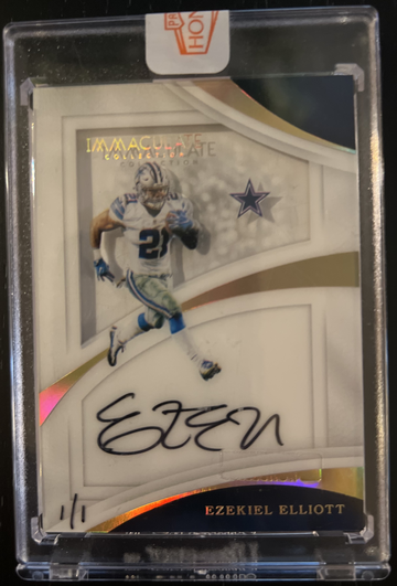 Ezekiel Elliott 2017 1 of 1 Immaculate Collection #SS-EE Auto 