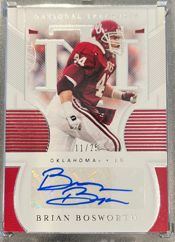 2021 Brian Bosworth National Treasures Auto 11/25