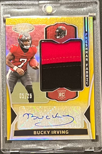 2024 Bucky Irving Certified Freshman Fabrics RC Auto /25