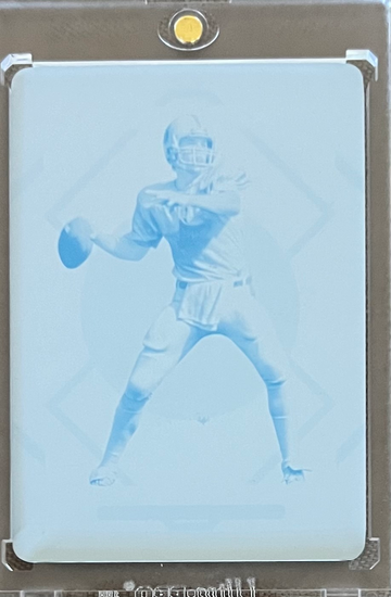 2021 John Elway National Treasures Printing Plate 1 of 1