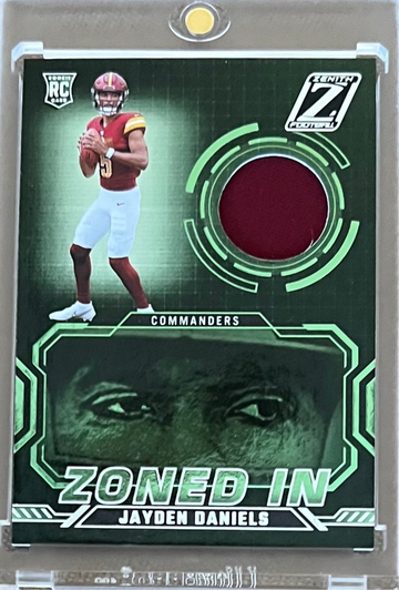 2024 Jayden Daniels RC Zenith Zoned In Memorabilia Patch