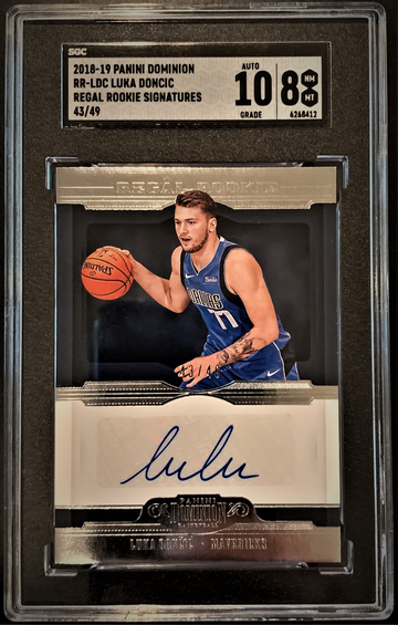2018 Luka Doncic Dominion Regal Rookie Auto /49