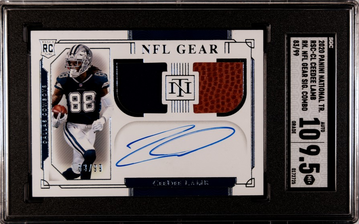 2020 CeeDee Lamb Nat. Treasures Rookie Gear Signature Combos RPA #’d /99 
