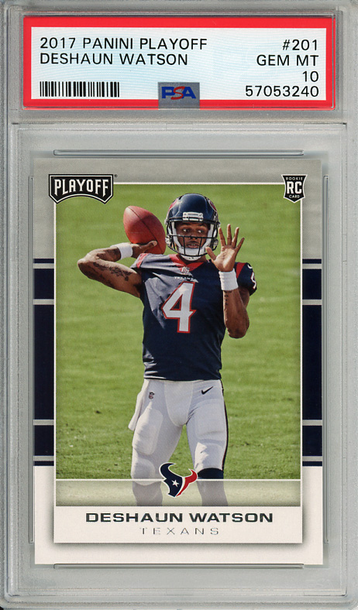 2017 Panini Playoff Deshaun Watson PSA 10 Gem Mint