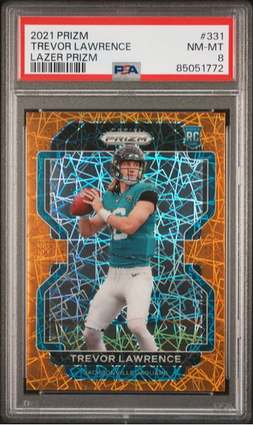 2021 Prizm Lazer Prizm #331 Trevor Lawrence Rookie RC 