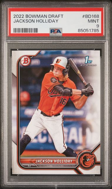 2022 Bowman Draft Bowman 1st #BD168 Jackson Holliday PSA 9