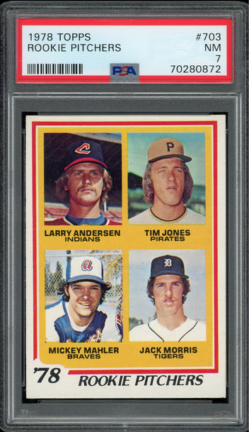 1978 Topps Jack Morris rookie PSA 7