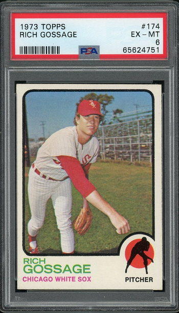 1973 Rich Gossage Rookie PSA 6