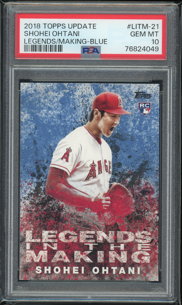 2018 Topps Legends In The Making Blue LITM-21 Shohei Ohtani PSA 10
