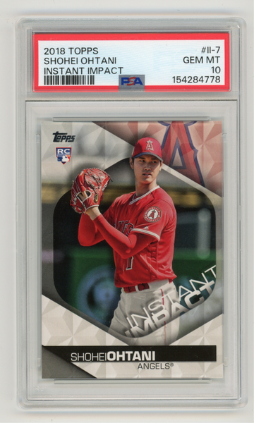 2018 Topps II-7 Instant Impact Shohei Ohtani PSA 10