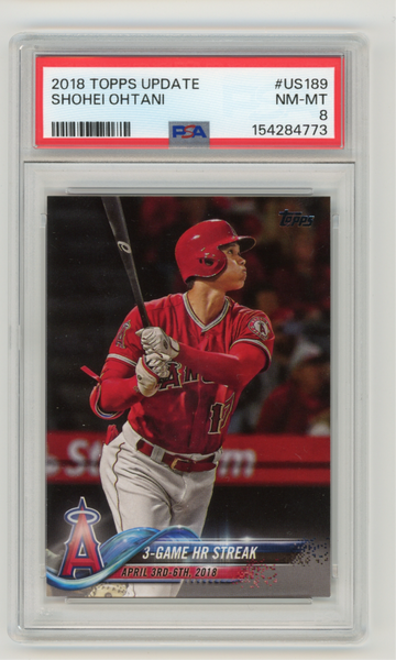 2018 Topps UpdateUS189 Shohei Ohtani PSA 8