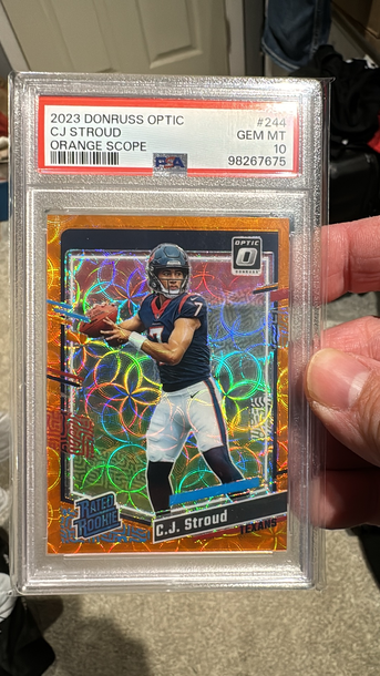 2023 CJ Stroud Optic Orange Scope /79 PSA 10