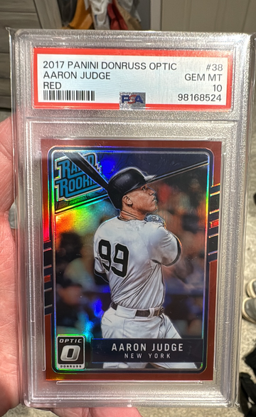 2017 Aaron Judge Optic Red Rookie /99 PSA 10