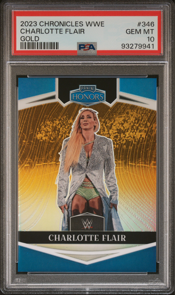 2023 Charlotte Flair Chronicles Honors Gold 6/10 PSA 10