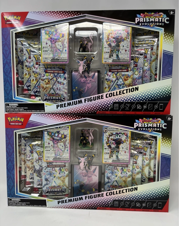 LOT OF 2 - Pokemon Prismatic Evolutions Premium Figure Collection New Sealed