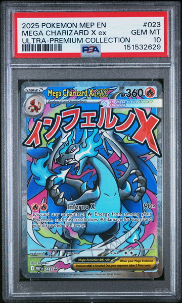 Mega Charizard X EX 023 Ultra-premium Collection Pokemon PSA 10