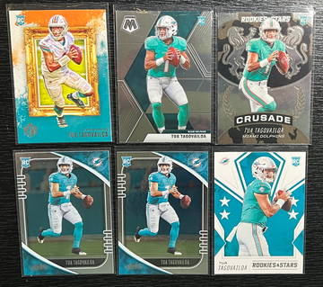 6 card Tua Tagovailoa RC LOT