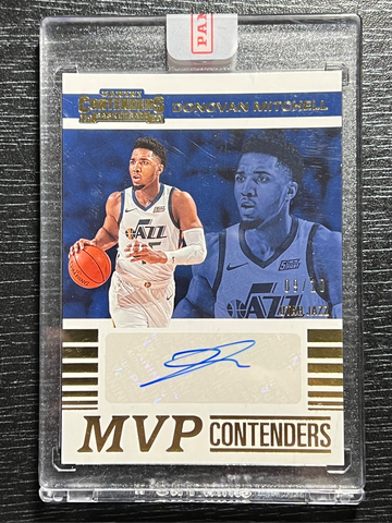 2019 Panini Contenders /10 Gold MVP Contenders Auto Donovan Mitchell. SEALED