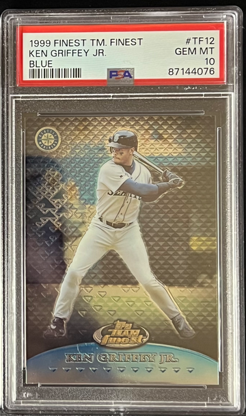 1997 Topps Finest Blue /1500 Ken Griffey Jr PSA 10