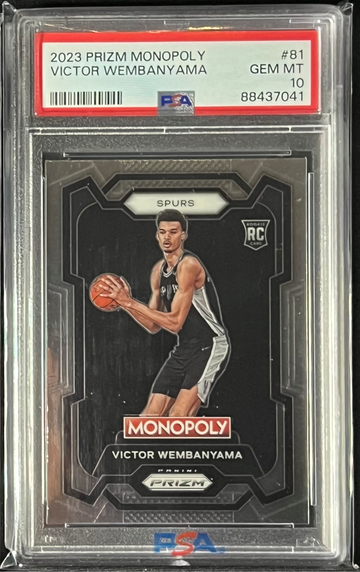 2023 Prizm Monolopy Victor Wembanyama RC PSA 10
