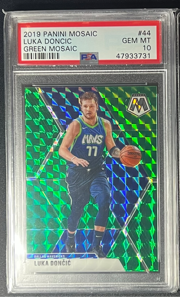 2019 Green Mosaic (Color Match) Luka Doncic  PSA 10