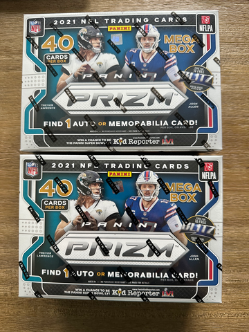 2021 Panini Prizm Football Mega Box - Lot of 2