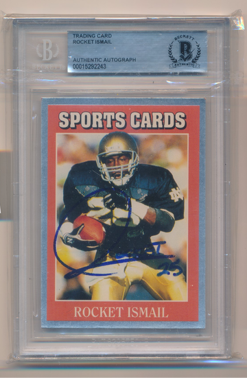 1991 Sports Cards News #4 Rocket Ismail Signed Autograph Beckett Football