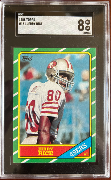 1986 Topps Jerry Rice SGC 8