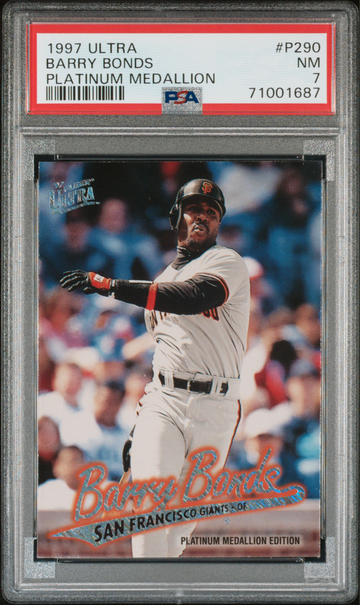 1997 Ultra Platinum Medallion Barry Bonds - PSA 7 (pop 1)