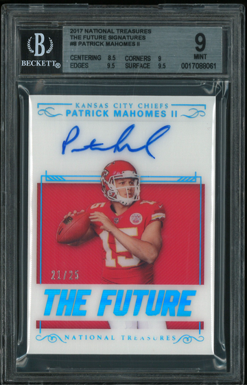 2017 National Treasures Patrick Mahomes The Future Auto /25