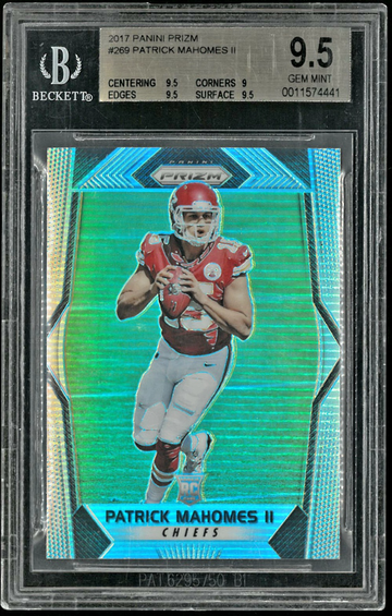 2017 Prizm Silver Patrick Mahomes 269 BGS 9.5