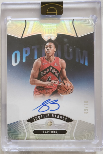 2020-21 Panini Eminence Scottie Barnes Optimum Rookie Auto /10 Encased