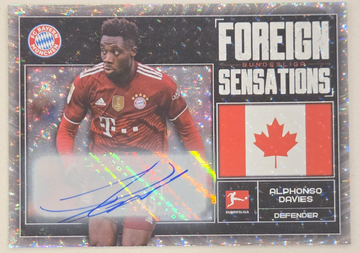 2022 Topps Bundesliga Alphonso Davies Foreign Sensations 1/1 Foilfractor