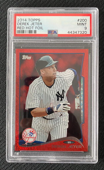 2014 Topps Derek Jeter Red Hot Foil PSA 9