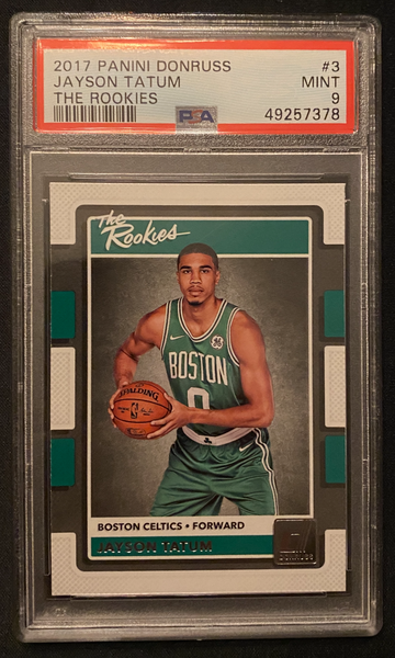 2017 Panini Donruss Jayson Tatum The Rookies PSA 9