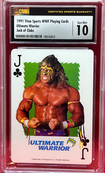 1991 WWF Playing Card Ultimate Warrior