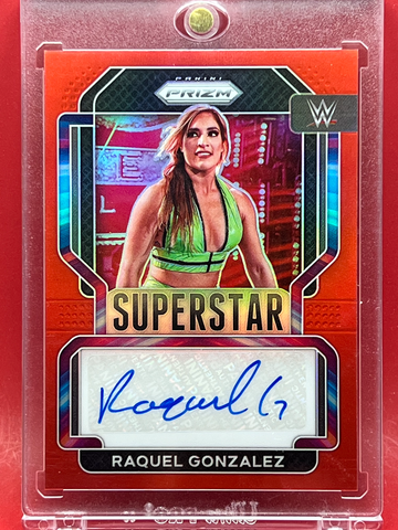 2022 Panini Prizm WWE Raquel Gonzalez /99 RED AUTO