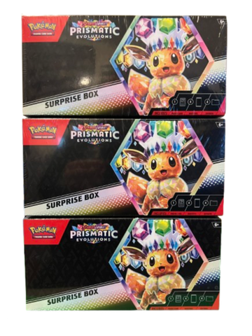 3-Pokémon Trading Card Game: Scarlet & Violet-Prismatic Evolutions Surprise Box
