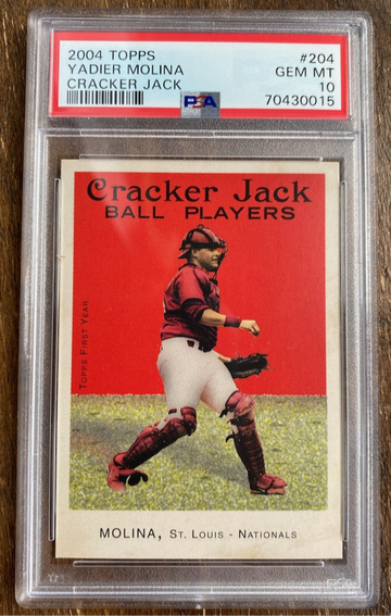 2004 Topps Cracker Jack Yadier Molina PSA 10