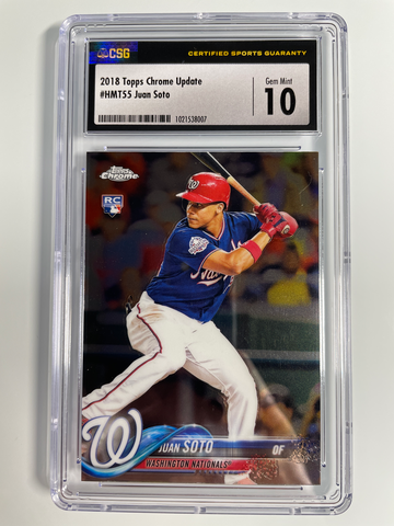 2018 Topps Chrome Update Juan Soto RC #HMT55