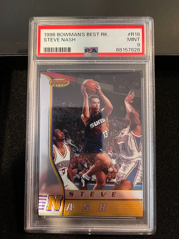 1996 Bowman's Best Steve Nash Rookie PSA 9