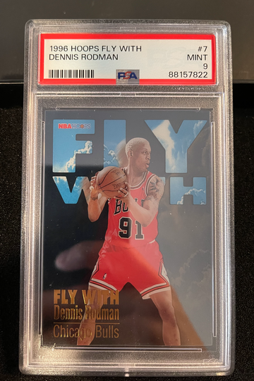 1996 Hoops Fly With Dennis Rodman PSA 9 