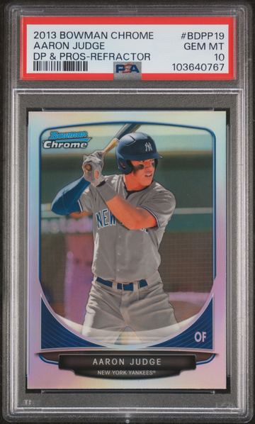 2013 Bowman Draft Picks & Prospects Aaron Judge Chrome Refractor #BDPP19 PSA 10
