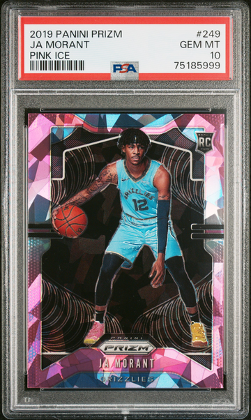 2019 Panini Prizm JA Morant Pink Ice PSA 10