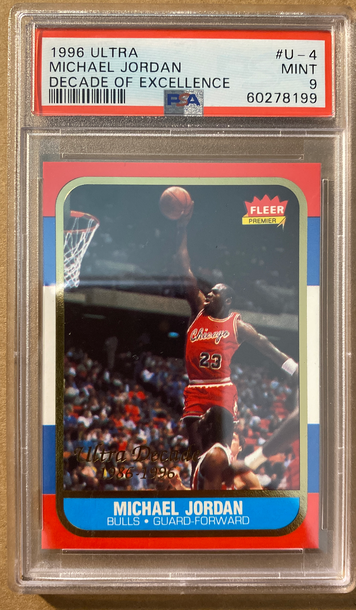 Michael Jordan Decade of Excellence 1996 Ultra PSA 9