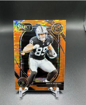 2024 Select Brock Bowers FOTL Neon Orange Pulsar Refractor Rookie #/7