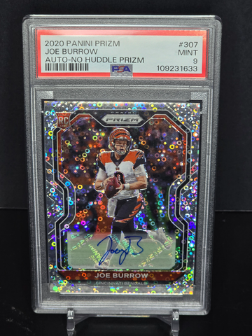 2020 Prizm Joe Burrow no Huddle rookie auto!