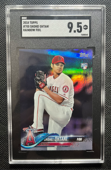 2018 Topps #700 Shohei Ohtani - Pitching Rainbow Foil Rookie SGC 9.5