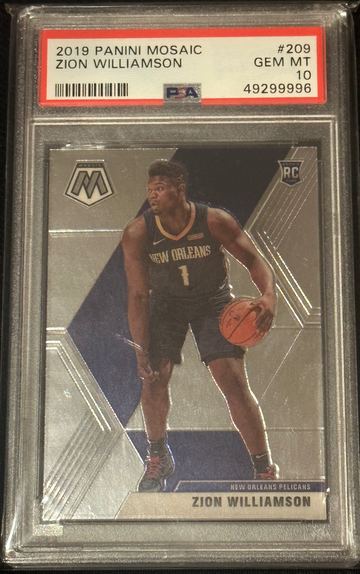 2019 Panini Mosaic Zion Williamson Rookie PSA 10